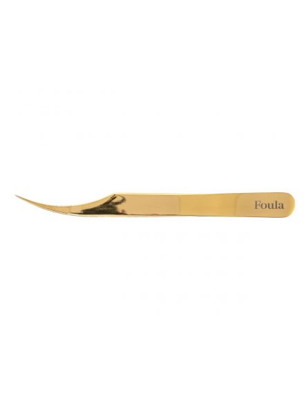 Standard Gold Tweezer Curved