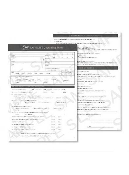 Consulting/Consent/Precautions Form Japanese