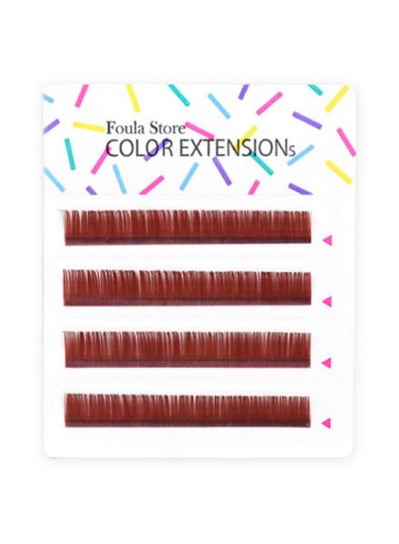 Color Lashes 4 Lines Wine Red