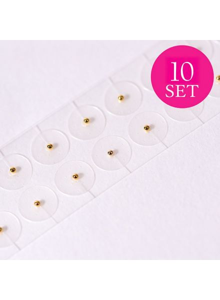 Earlobe Acupressure Stickers Gold 10 Sheets