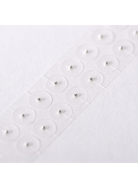Earlobe Acupressure Stickers Silver 1 Sheet