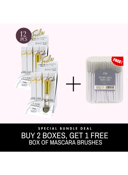 2-Lash Coating Brush type (12pcs) + Free Disposable Mascara Brush 100pcs