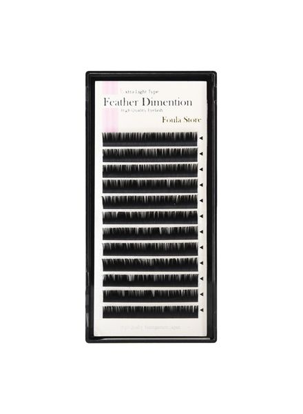Feather Dimension 12 Lines C Curl 9mm - 0.06mm