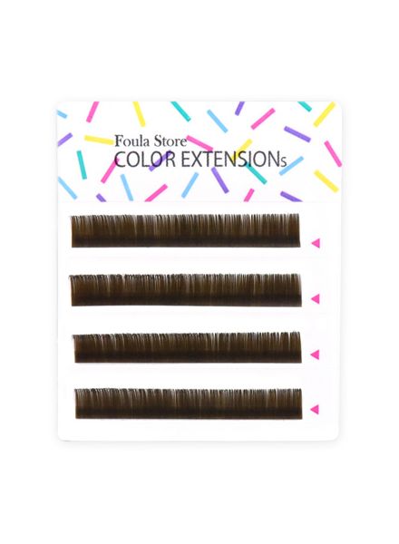 Color Lashes 4 Lines Khaki Brown
