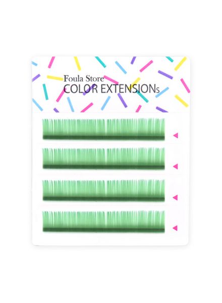 Color Lashes 4 Lines Pastel Green