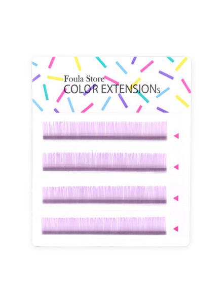 Color Lashes 4 Lines Pastel Purple