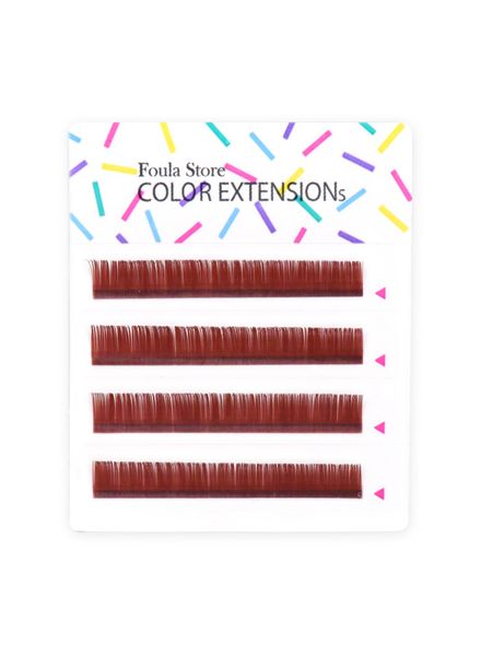 Color Lashes 4 Lines Wine Red