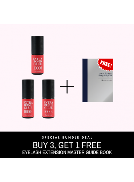 3-Extra Bond Adhesive 1000mPa.s (5g) + Free Eyelash Extension Master Guide Book