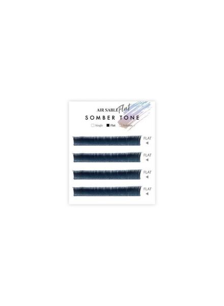 Air Sable Flat Somber Tone Antique Blue 4 Lines C curl 0.15mm×11mm