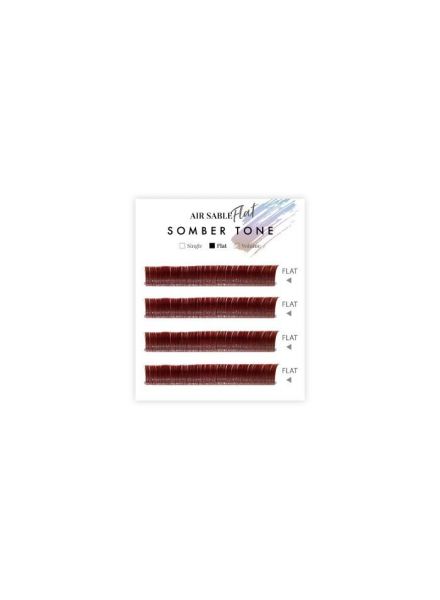 Air Sable Flat Somber Tone Modern Red 4 Lines D curl 0.20mm×10mm