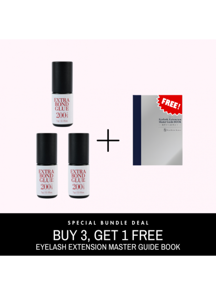3-Extra Bond Adhesive 200mPa.s (5g) + Free Eyelash Extension Master Guide Book
