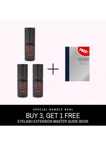 3-Extra Bond Adhesive 500mPa.s (5g) + Free Eyelash Extension Master Guide Book