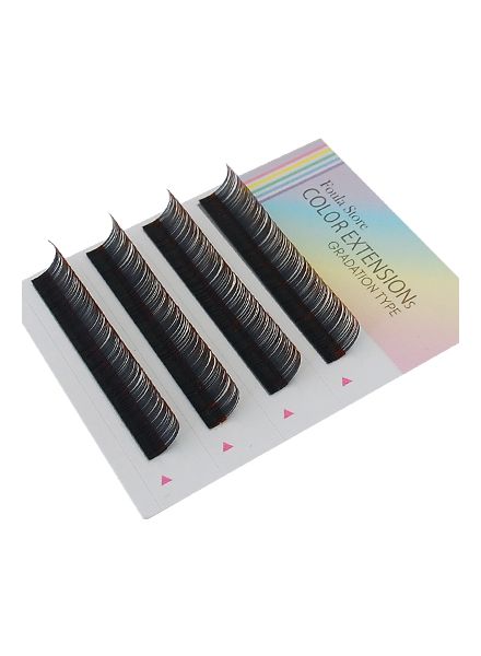 Color Lashes 4 Lines Ombre Brown