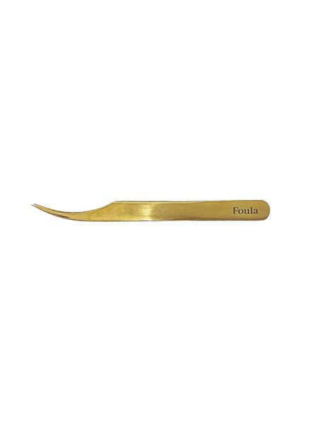 Standard Gold Tweezer Curved